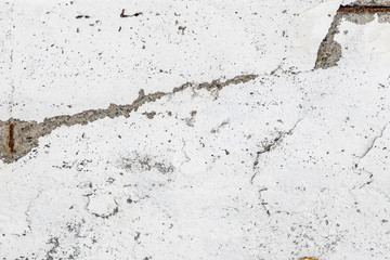 Texture of old pink cement wall with crack background