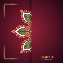 Gold background with mandala