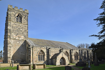 Fototapeta na wymiar St Andrew's Church, Bainton, East Yorkshire, England UK