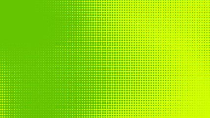 Dots halftone green color pattern gradient texture with technology digital background. Dots pop art comics with nature graphic design.