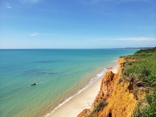 praia do carro quebrado em maceió, mar, férias, paisagem, natureza