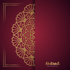 Gold background with mandala © visnezh