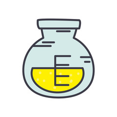 gas bottle icon, flat style