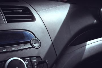 Obraz na płótnie Canvas Car audio system panel