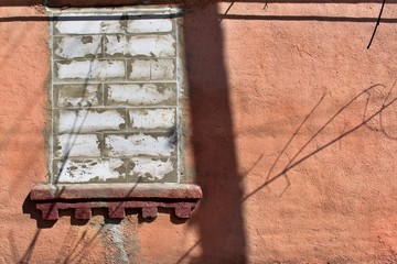 bricked window