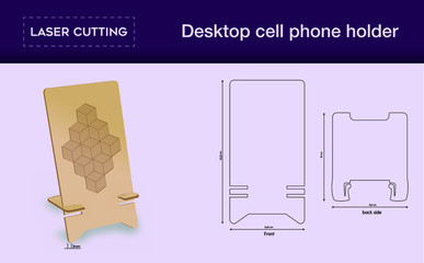 Laser cutting Desktop cell phone