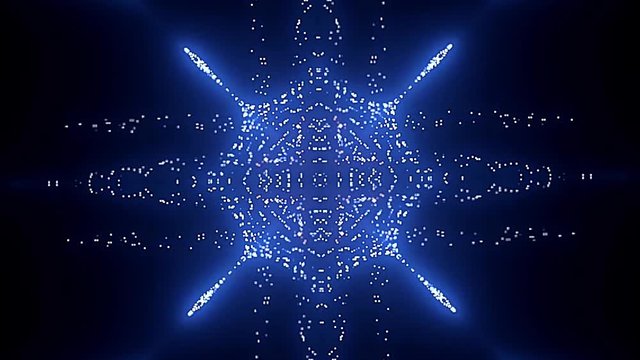 Abstract glittering dots futuristic lights background