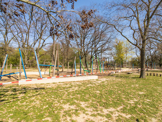 Abgesperrter Spielplatz