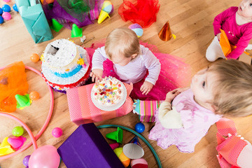 Birthday party in kindergarten