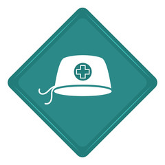 Sticker of a surgical cap icon