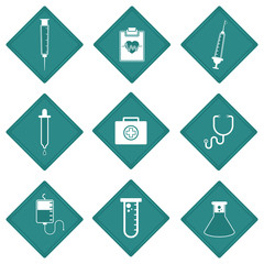 Set of medical icons