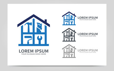 Build home logo for construction or architecture company