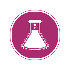 Sticker of a test tube icon