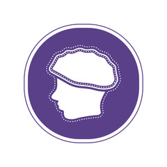 Sticker of a man with a surgical cap icon