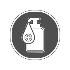 Sticker of a antibacterial gel icon