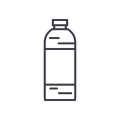 water bottle icon, line style