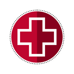 Dotted line hospital signal