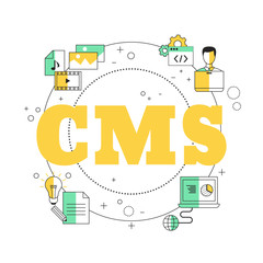 Content Management System concept.