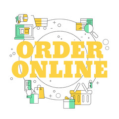 Order Online concept.