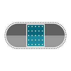 Dotted line band-aid icon