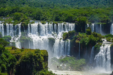 iguazu, waterfall, river, brazil