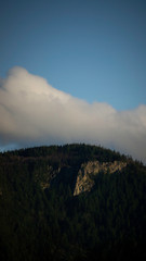 clouds over the mountains