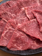 黒毛和牛の薄切り