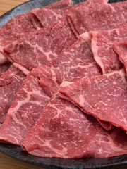 黒毛和牛の薄切り