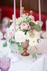 Floristics decor flowers holiday decoration roses peonies