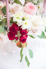 Floristics decor flowers holiday decoration roses peonies