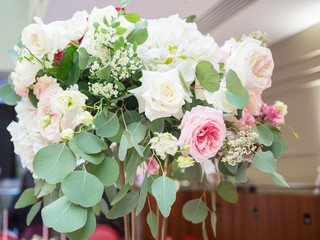 Floristics decor flowers holiday decoration roses peonies