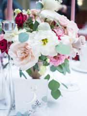Floristics decor flowers holiday decoration roses peonies