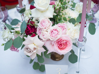 Floristics decor flowers holiday decoration roses peonies