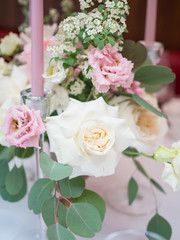 Floristics decor flowers holiday decoration roses peonies