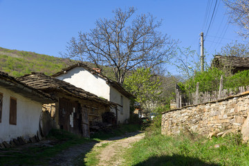 Old houses at historical village of Staro Stefanovo, Bulgaria