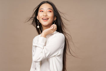 Beautiful woman charm luxury lifestyle.