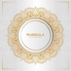 Circular pattern in form of mandala for background, Henna, Mehndi, decoration. Decorative ornament in ethnic oriental style