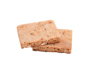Swiss basil gingerbread cookies isolated on the white