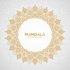 Circular pattern in form of mandala for background, Henna, Mehndi, decoration. Decorative ornament in ethnic oriental style