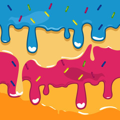 Sprinkled with ice cream