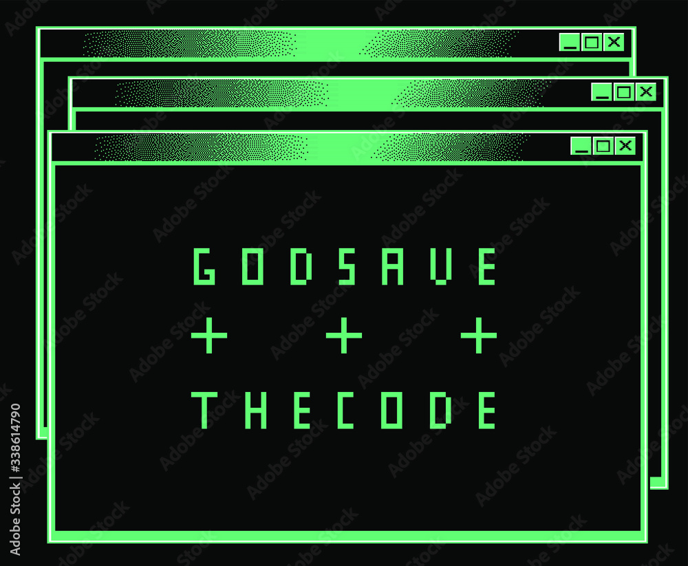 Poster cyberpunk style collage with glitch effect and text 