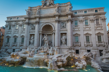 Obraz na płótnie Canvas trevi fountain rome italy
