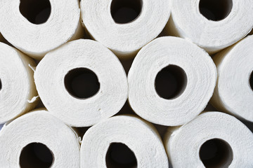 White Toilet Tissue Background