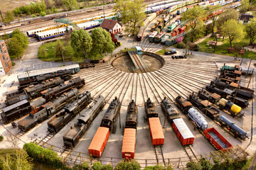 Railways and trains from the air