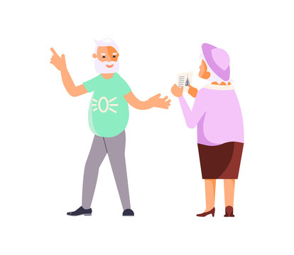 Elderly people characters
