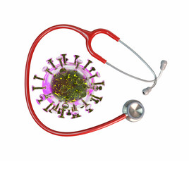 covid-19 coronavirus end limit stop find solution stay home - 3d rendering