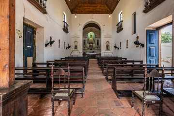 Fernando de Noronha, Pernambuco, Brazil, July 2019 - Nossa Senhora dos Remedios Church at Fernando de Noronha Marine National Park