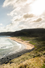 Beautiful view of Praia do Leao at Fernando de Noronha Marine National Park, a Unesco World Heritage site, Pernambuco, Brazil