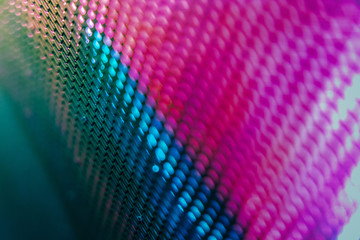CloseUp LED blurred screen. LED soft focus background. abstract background ideal for design.