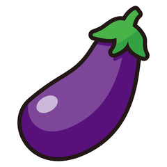ナスのアイコン -vector icon eggplant